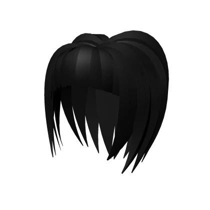 Large Goth hair in black