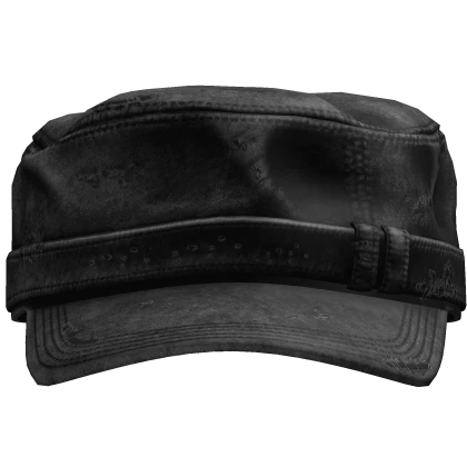 Black Grunge Distressed Cap