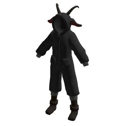 Black Goat Demon Outfit Halloween Costume