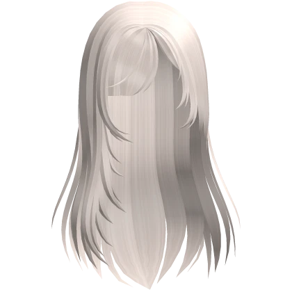 🤍 visual gothic long wispy layers platinum blonde