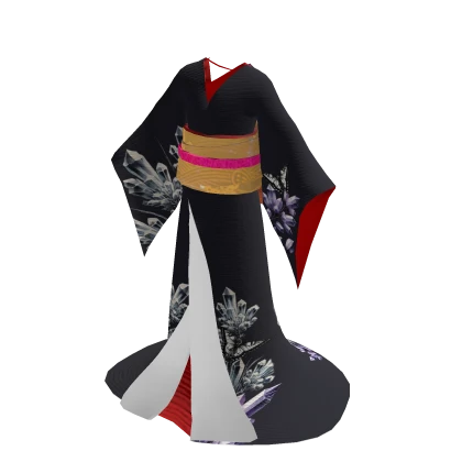 Kimono - Geisha Style - Crystal