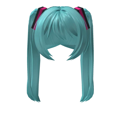 [ORIGINAL] Miku blue twin pigtails anime vocaloid 