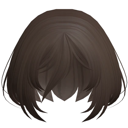 ♡ Brown Mysterious Long Anime Bangs Bob Hair