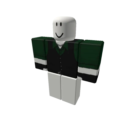 Green Button Up Suit | Gloves, Vest [+]