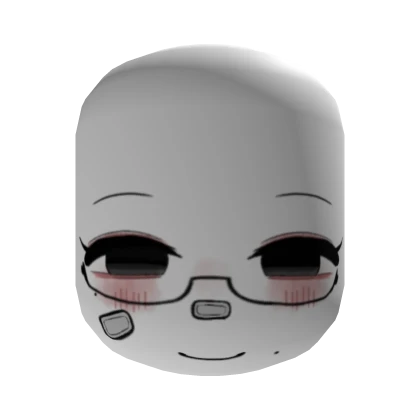 † calm face w glasses and bandaids ୨୧