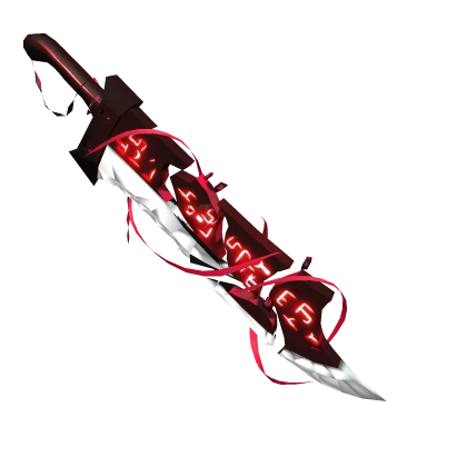 Red Unbreakable Riven Sword