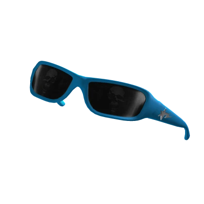 Cyan Y2K Shades Raised (Skull)