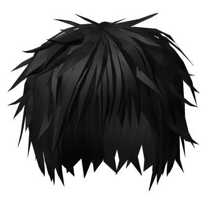 black spikey messy hair 2.0