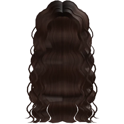 Long Wavy Soft Curly Hair in Brown