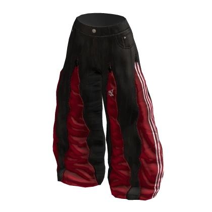 MJ RED VINTAGE ZIPPER JEANS