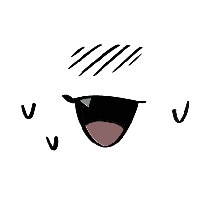 shy happy tooth face