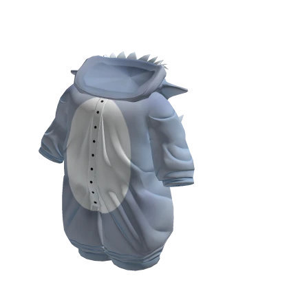 Cute Plushie Shark Onesie - Light Blue