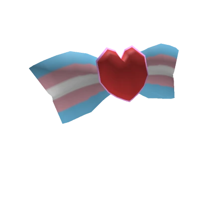 Pride Heart Bow (Transgender)