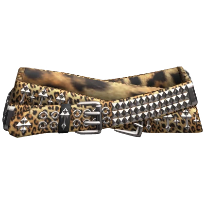 Leopard Emo Crosses Double Belt 3.0