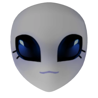 Chibi Alien Mask (White)