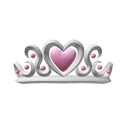 Pink Heart Princess Tiara