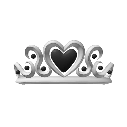 Black Heart Princess Tiara