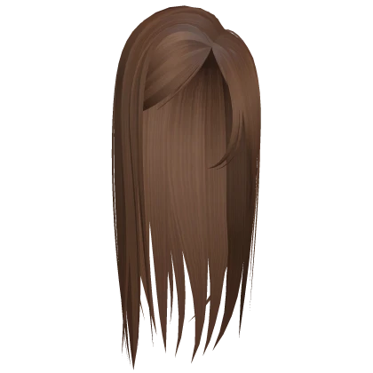 ☆ long straight side parted hair ginger