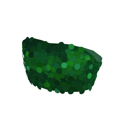 Sequin Glitter Bandeau Top - Green