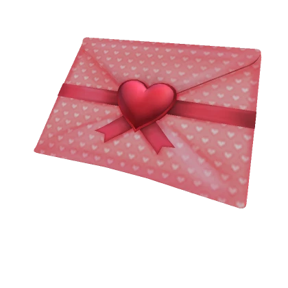 Red Heart Envelope