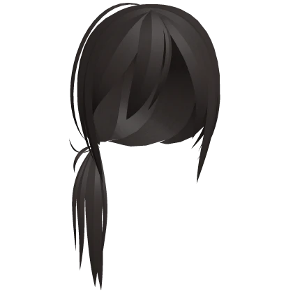 horror protagonist low side ponytail brown