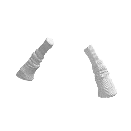 white oversized arm warmers