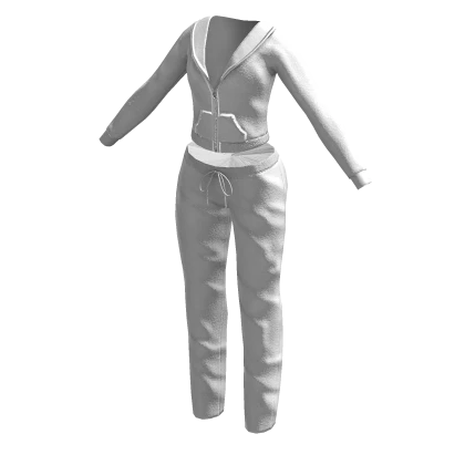 White Juicy Loungewear Set