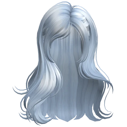 Sky Blue Elegant Wave Hair