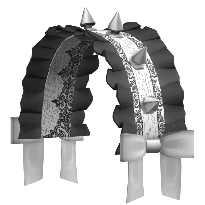 vkei visual kei emo spiked headdress white