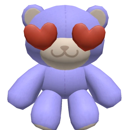 Purple bear plushie