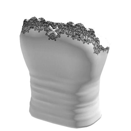 white knitted lace tank top shirt