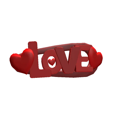 Red "LOVE" Hair Clip