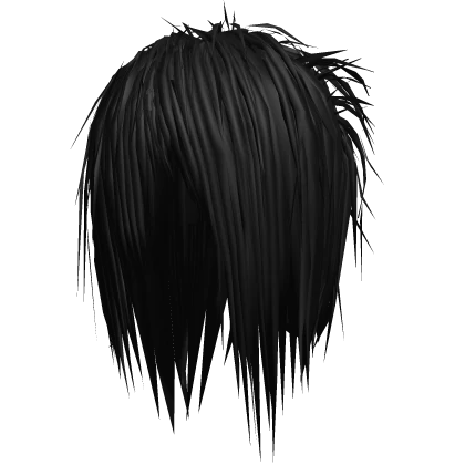 Messy Unkept Scene Emo Hair (Black)