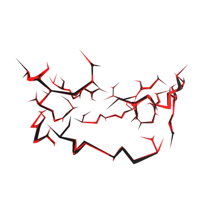 Red Glitched Lightning Aura Bottom