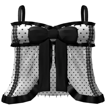 ୨ৎ cutesy moe polka dot kawaii bow dress black x