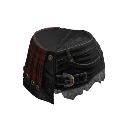 BB Black KPop Leather Pleated Skirt Shorts v2