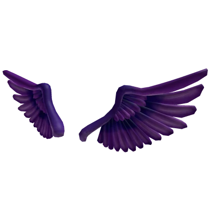 Violet Sparkling Angel Wings | Addon