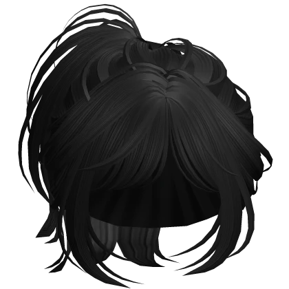 Short Anime Wispy Ponytail (Black)