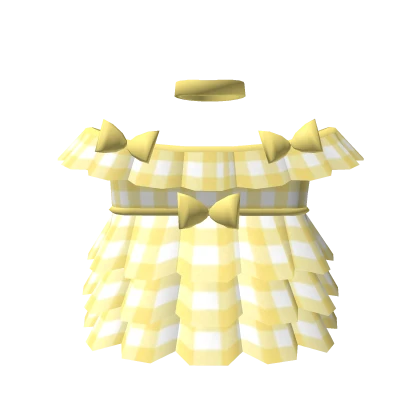 💟3.0 Yellow Creepy doll dress with ruffles