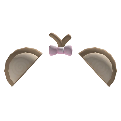 ♡🐒 Monkey Ears W/ Pink Bow 🎀