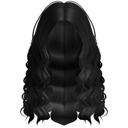 Long Cute Wavy Dreamy Curls Hair (Black)