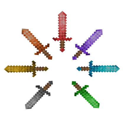 Minecraft swords Aura back