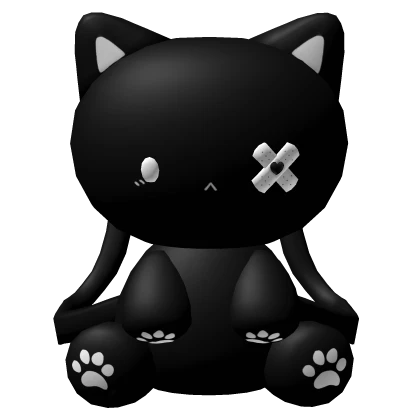 cute black kitty backpack ♡
