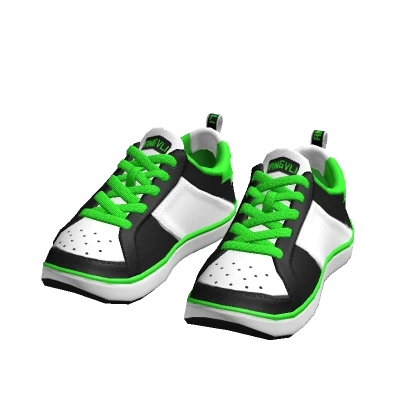 Green/White/Black Combi Sneakers