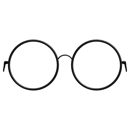 Black Star Glow Round Glasses