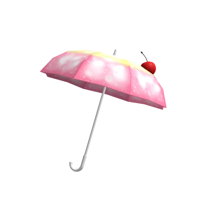 ･ﾟ cutesy igari pink strawberry float umbrella 🍓