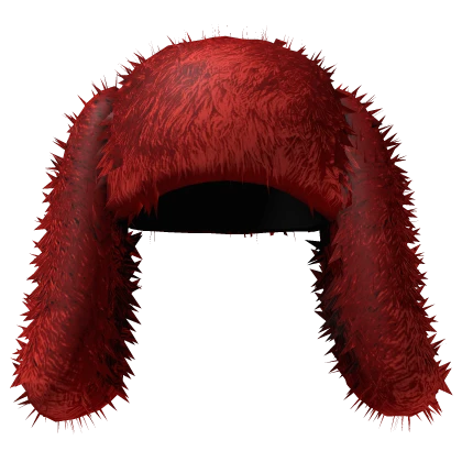 Fur Bunny Hat (Red)