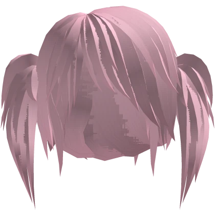 pink messy scene pigtails