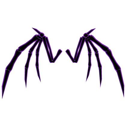 Bone Wings Cartoony Purple