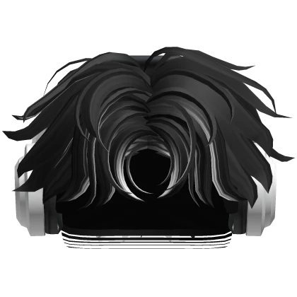 Short Fade Middle Part w/ Headphones - Black&White